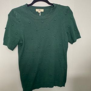 Thick short sleeve sweater